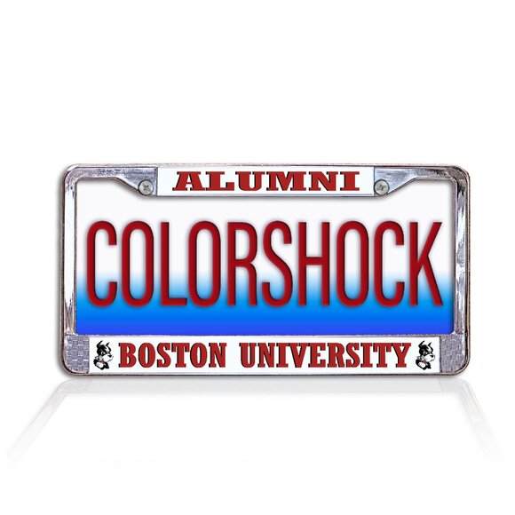 Boston University Alumni Metal Tag Frame (Officially Licensed Product) - Picture 3 of 5